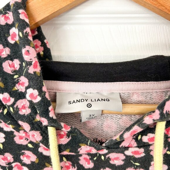 Sandy Liang x Target Ditsy Floral Puff Shoulder Hooded Sweatshirt 3X EUC - Picture 5 of 9